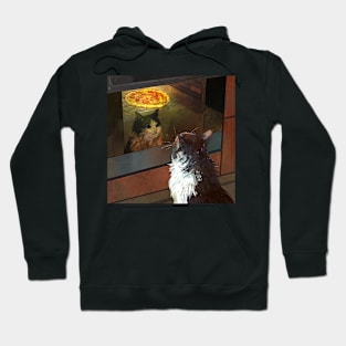 Waiting for pizza (Cat) Hoodie